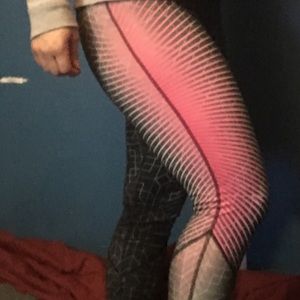 Nike pro fleece lined graphic Atheltic leggings